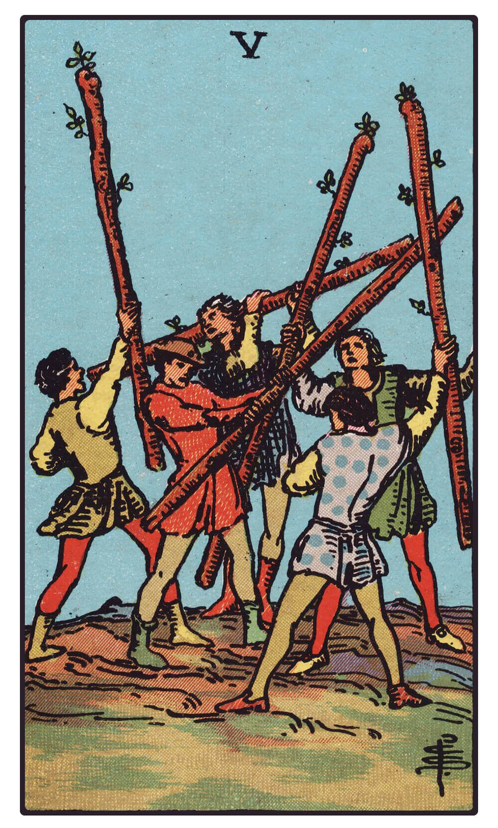 Five of Wands