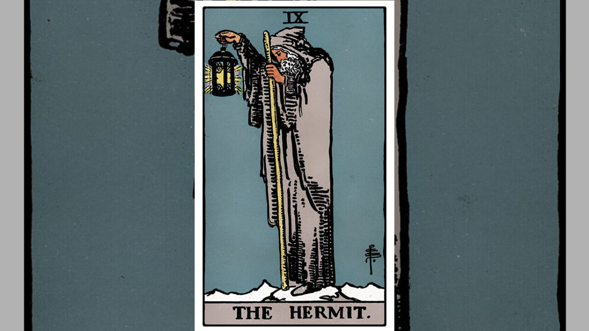 The Hermit Tarot Card Meaning: Upright, Reversed, Love & Career