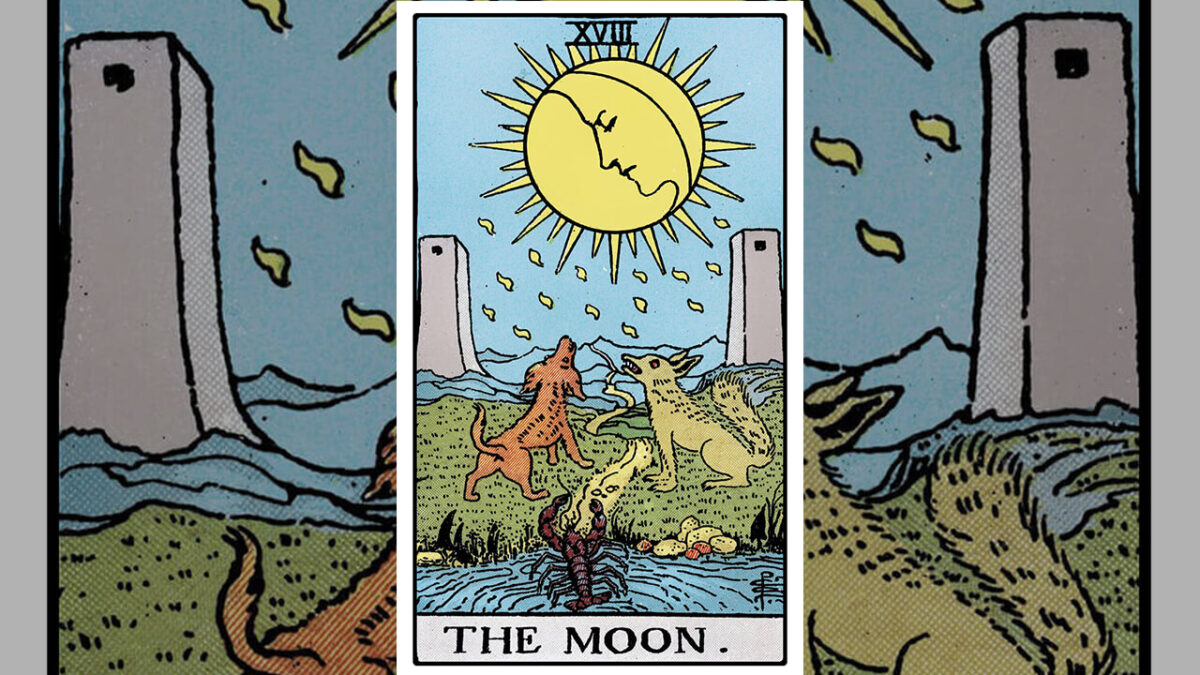 The Moon Tarot Card Meaning: Upright, Reversed, Love & Career