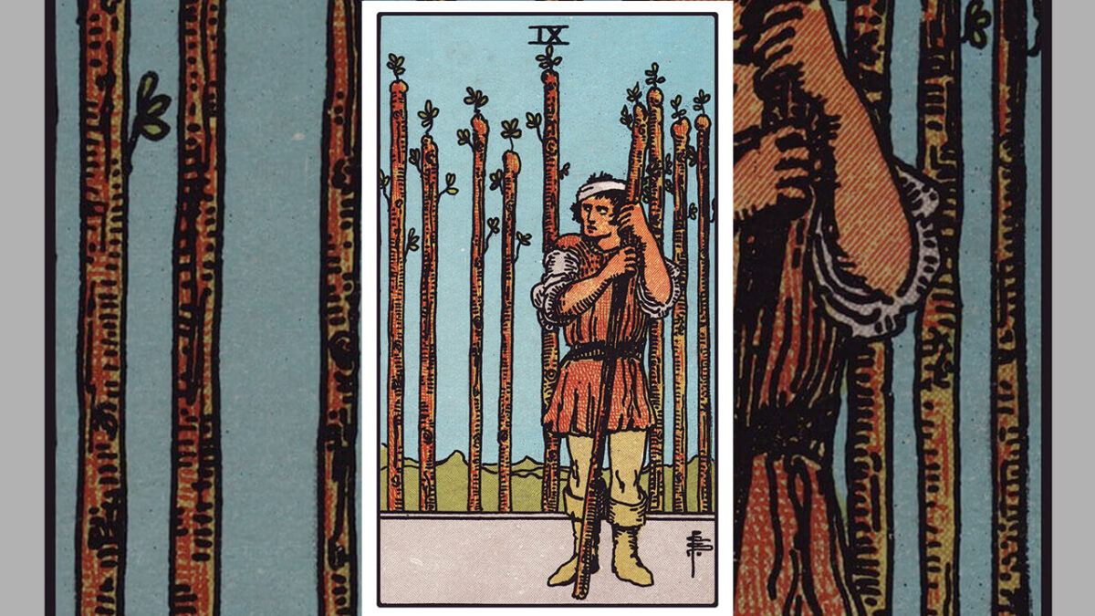 Nine of Wands Tarot Card Meaning: Upright, Reversed, Love & Career