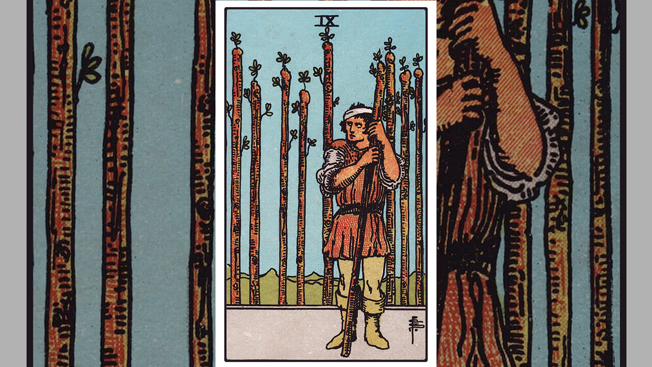Nine of Wands Tarot Card Meaning: Upright, Reversed, Love & Career
