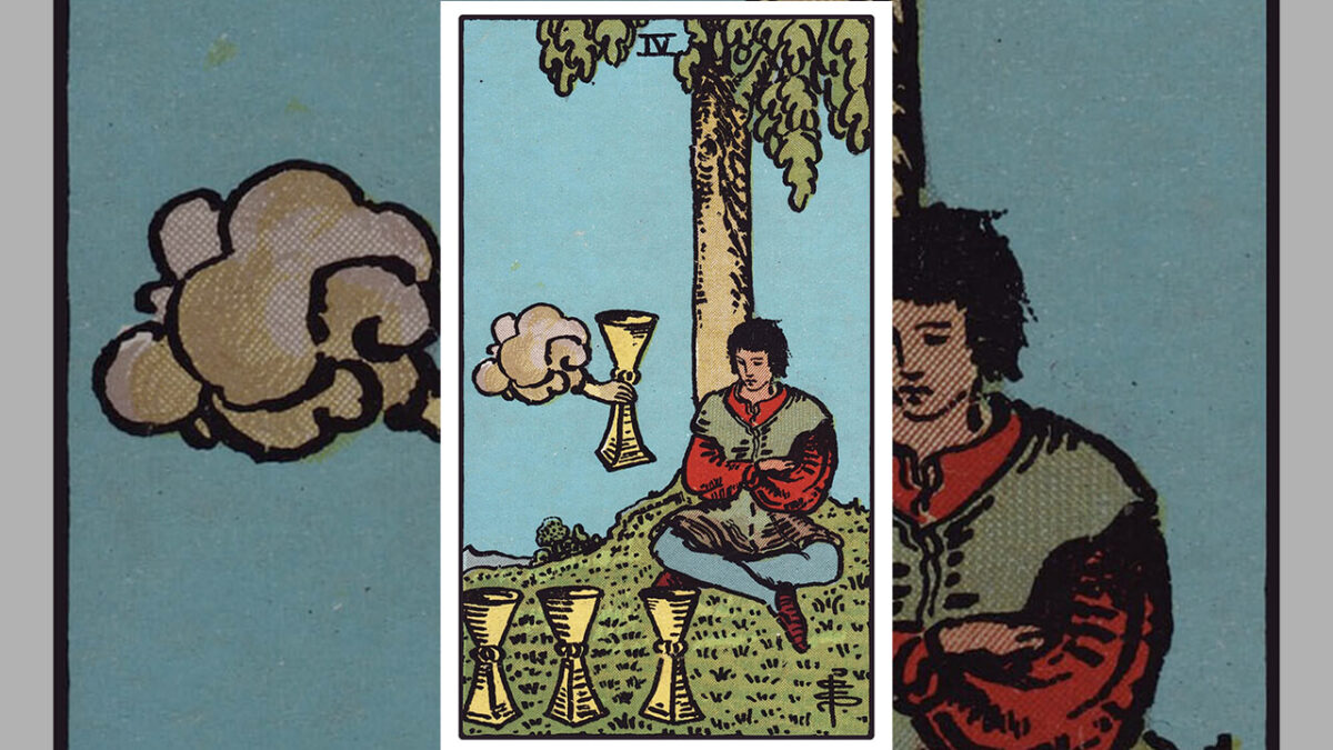 Four of Cups Tarot Card Meaning: Upright, Reversed, Love & Career