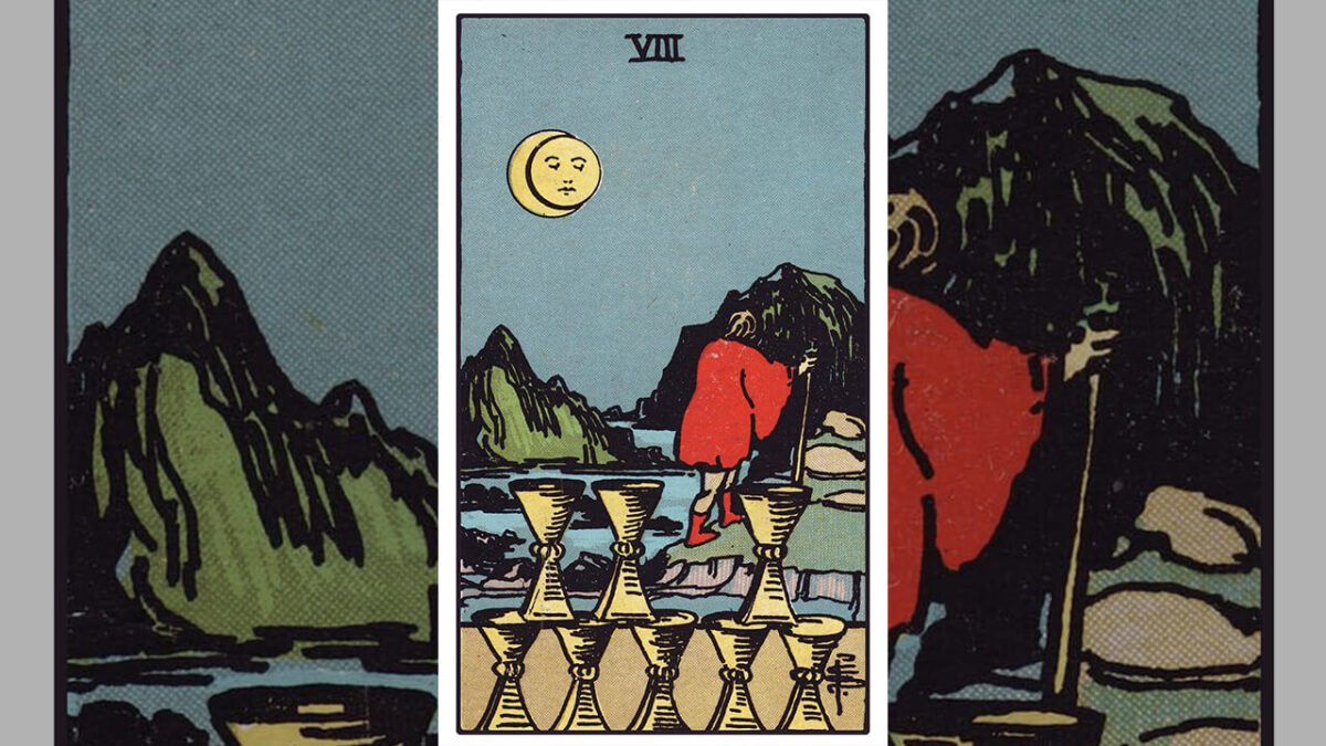 Eight of Cups Tarot Card Meaning: Upright, Reversed, Love & Career