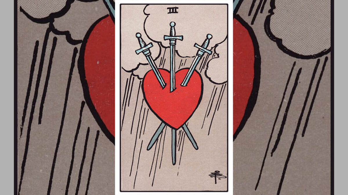 Three of Swords Tarot Card Meaning: Upright, Reversed, Love & Career