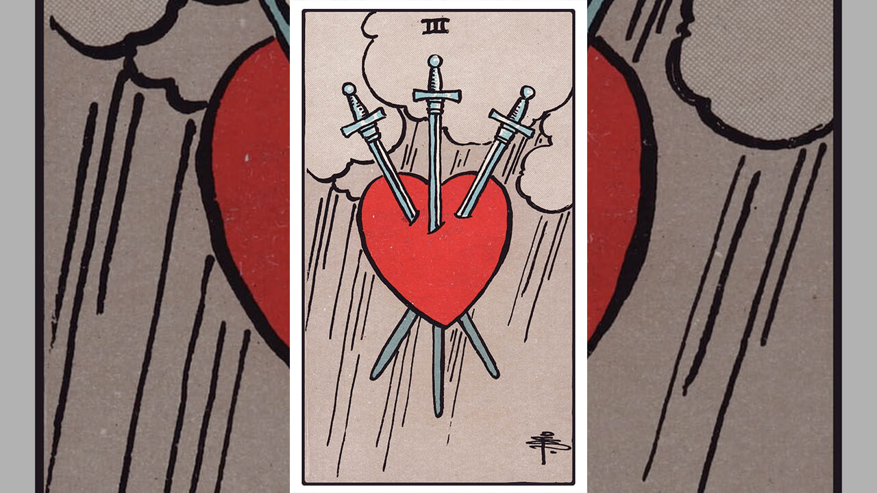 Three of Swords Tarot Card Meaning: Upright, Reversed, Love & Career