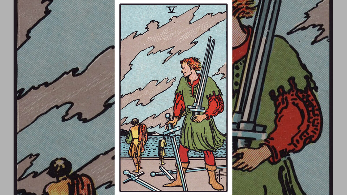 Five of Swords Tarot Card Meaning: Upright, Reversed, Love & Career