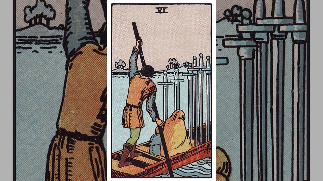 Six of Swords Tarot Card Meaning: Upright, Reversed, Love & Career