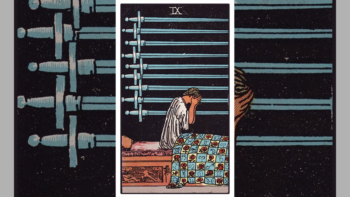 Nine of Swords Tarot Card Meaning: Upright, Reversed, Love & Career