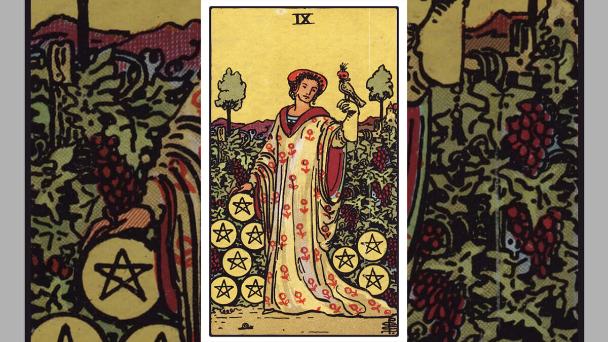 Nine of Pentacles Tarot Card Meaning: Upright, Reversed, Love & Career