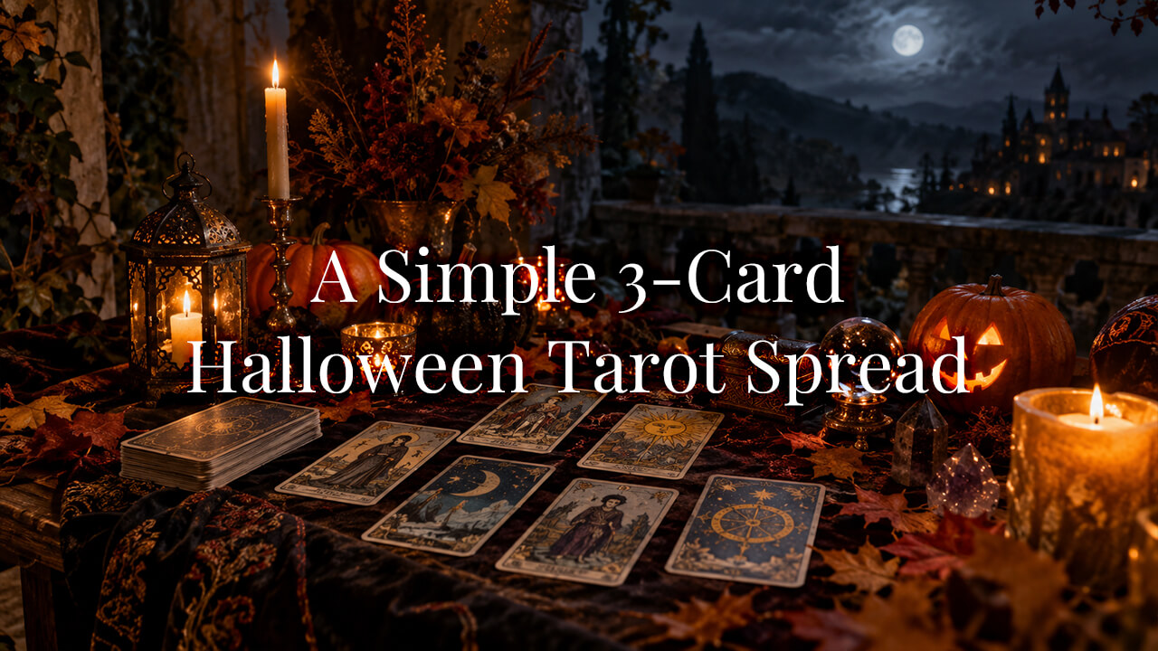 A Simple 3-Card Halloween Tarot Spread